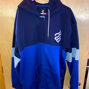 Blue Rocawear zip up hoodie 4xl